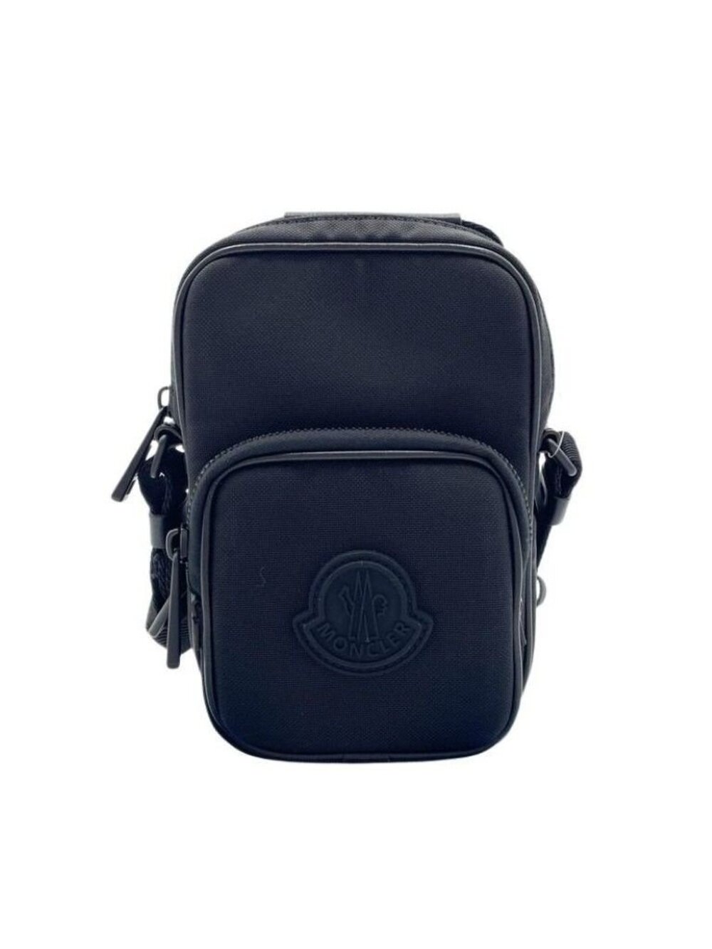 Moncler Shoulder Bag Yehor Cross Black Nylon Canvas